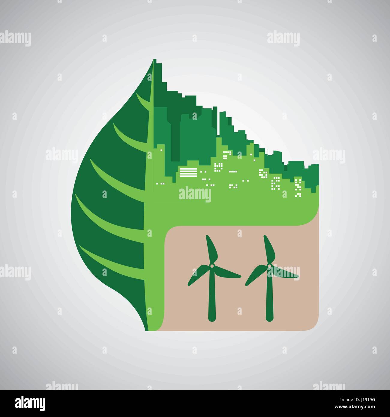 Eco design. Green icon. Isolated illustration , vector Stock Vector ...