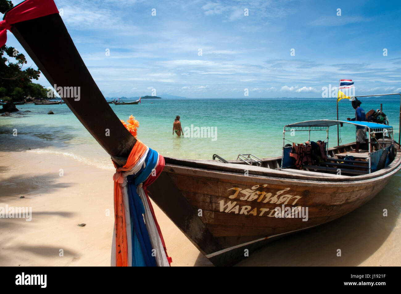 Phi Phi don island. Relax Beach. Phak Nam Bay. Thailand. Asia. Phi Phi