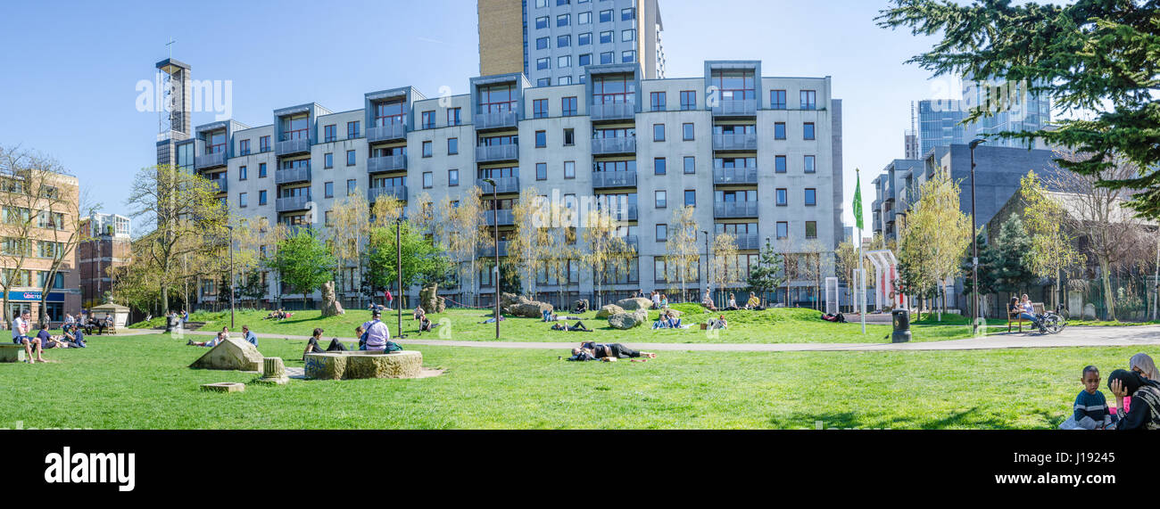 Altab Ali Park on Whitechapel Road in East London Stock Photo