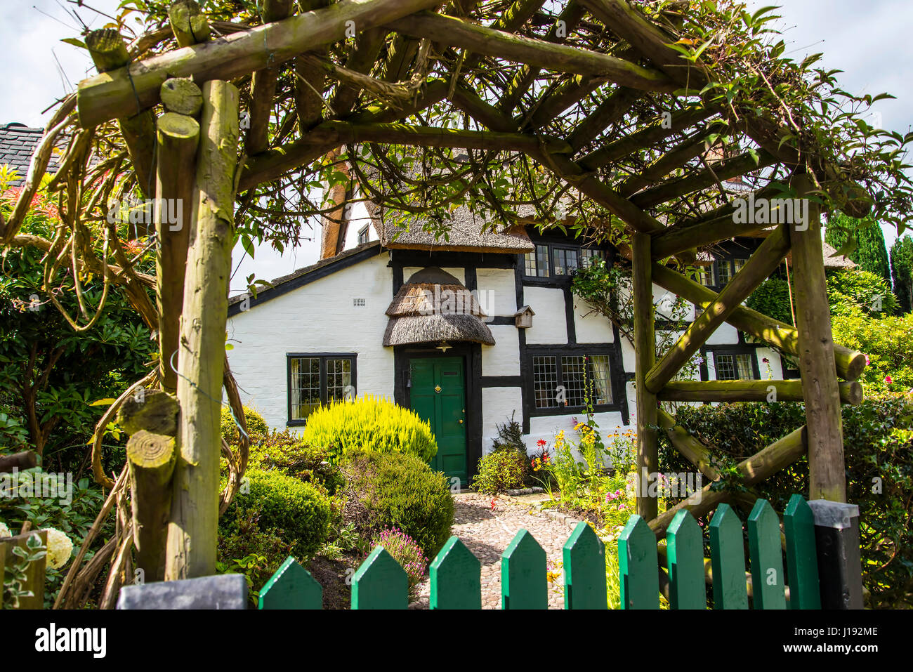 Black and White Cottage in the Cheshire Countryside near Alderley Edge