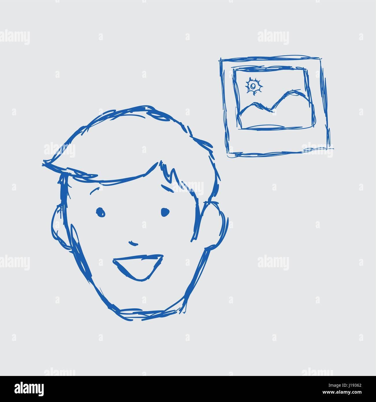 Social media design. Multimedia icon. White background , vector Stock