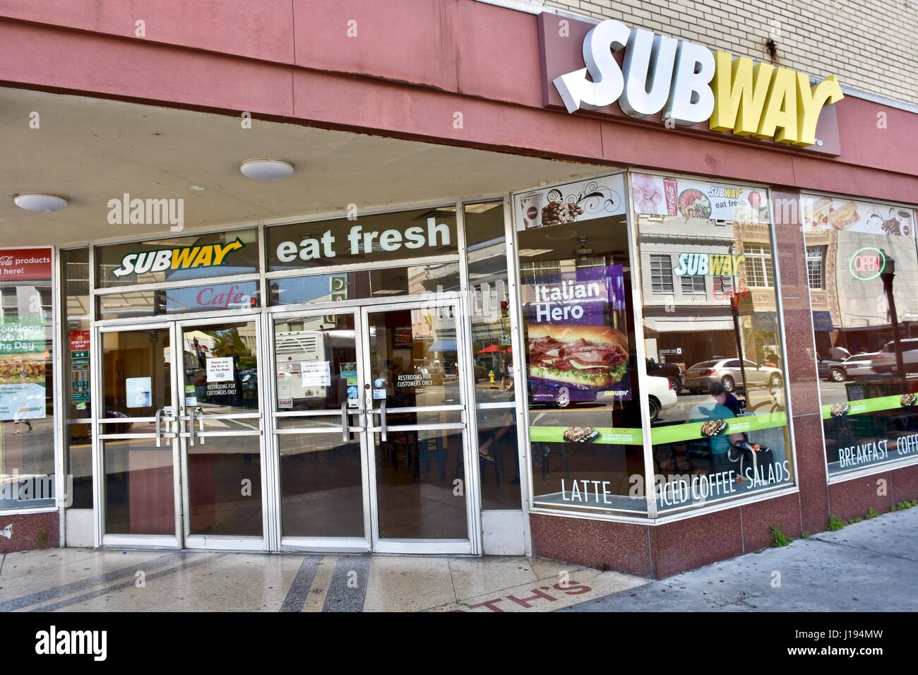 Subway fast food restaurant Stock Photo