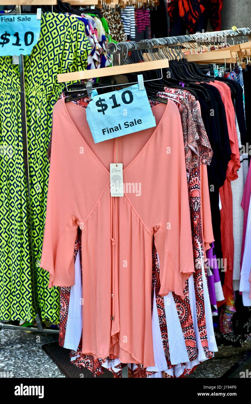 Shopping for cheap clothing hi-res stock photography and images - Alamy