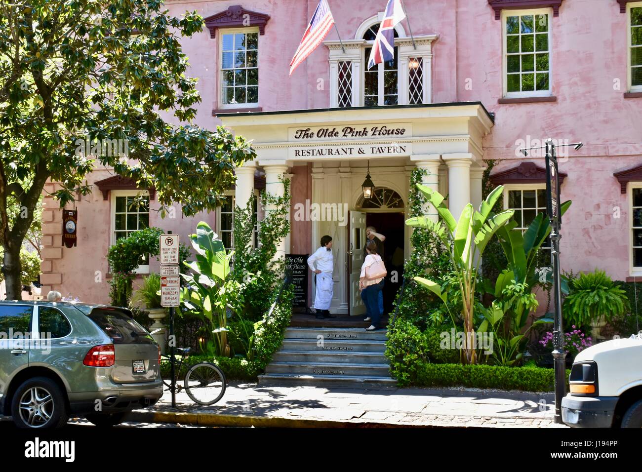 The Olde Pink House restaurant, Savannah, GA, USA Stock Photo Alamy