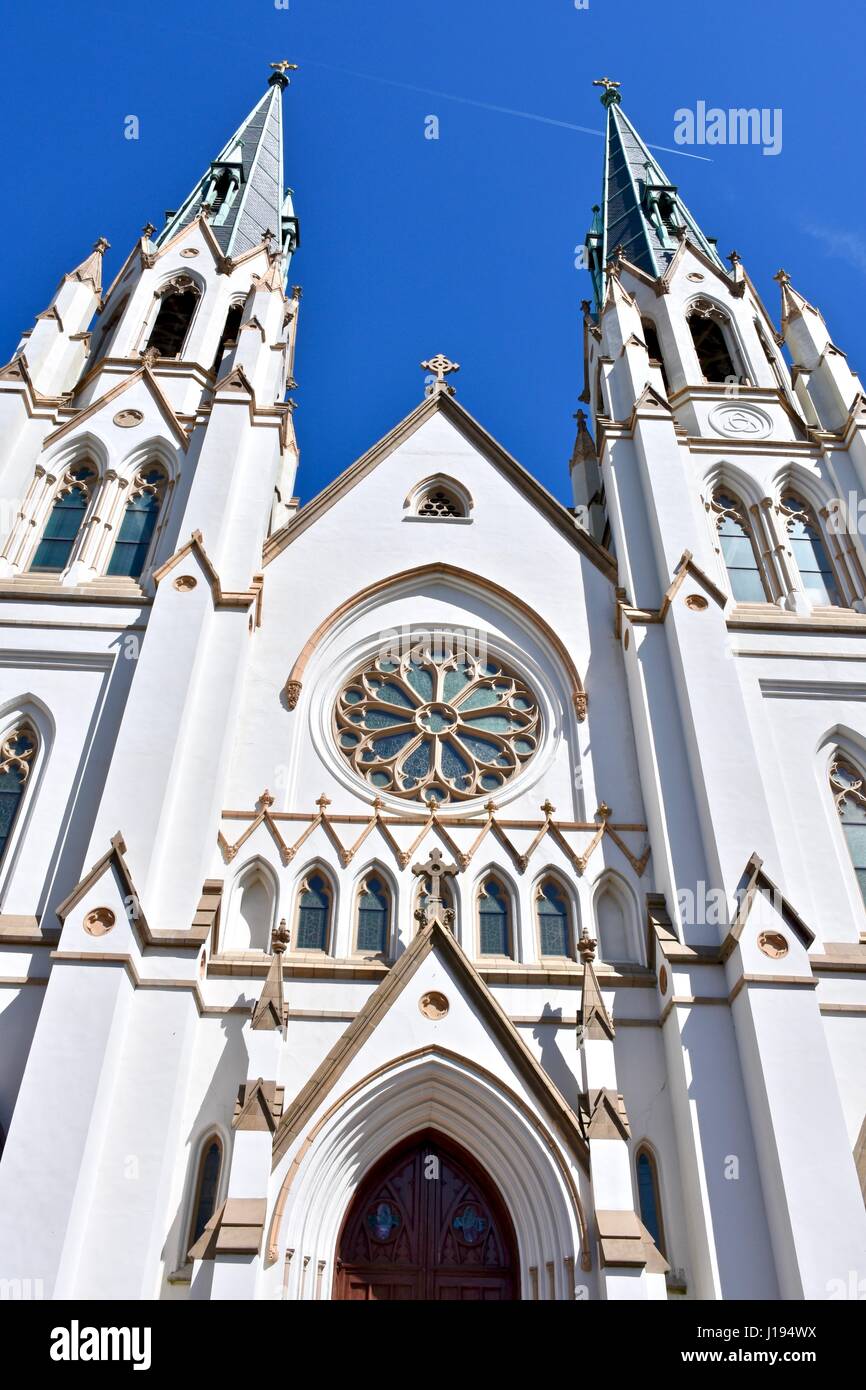 The Cathedral of St. John the Baptist Savannah, Georgia Stock Photo - Alamy