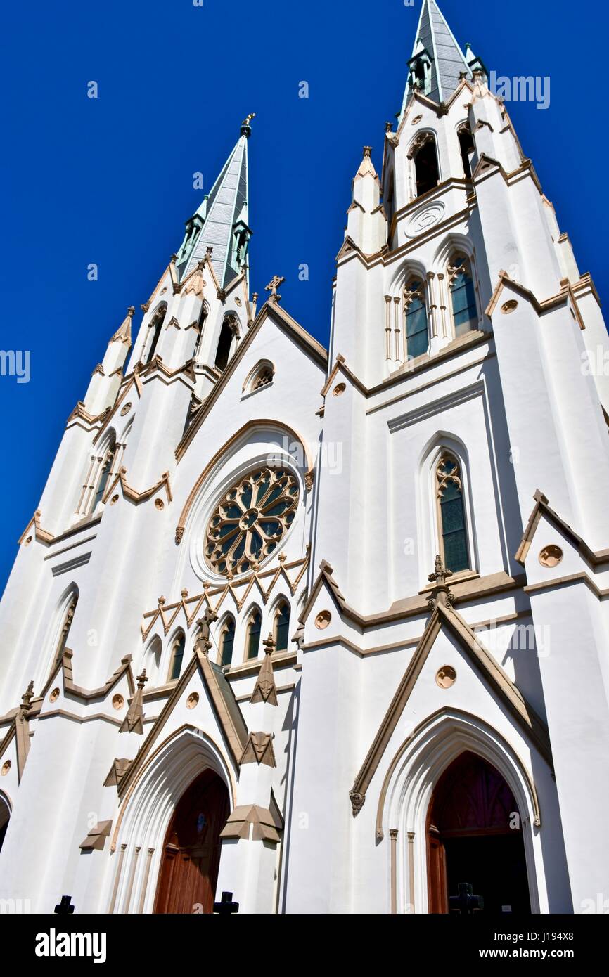 The Cathedral of St. John the Baptist Savannah, Georgia Stock Photo - Alamy
