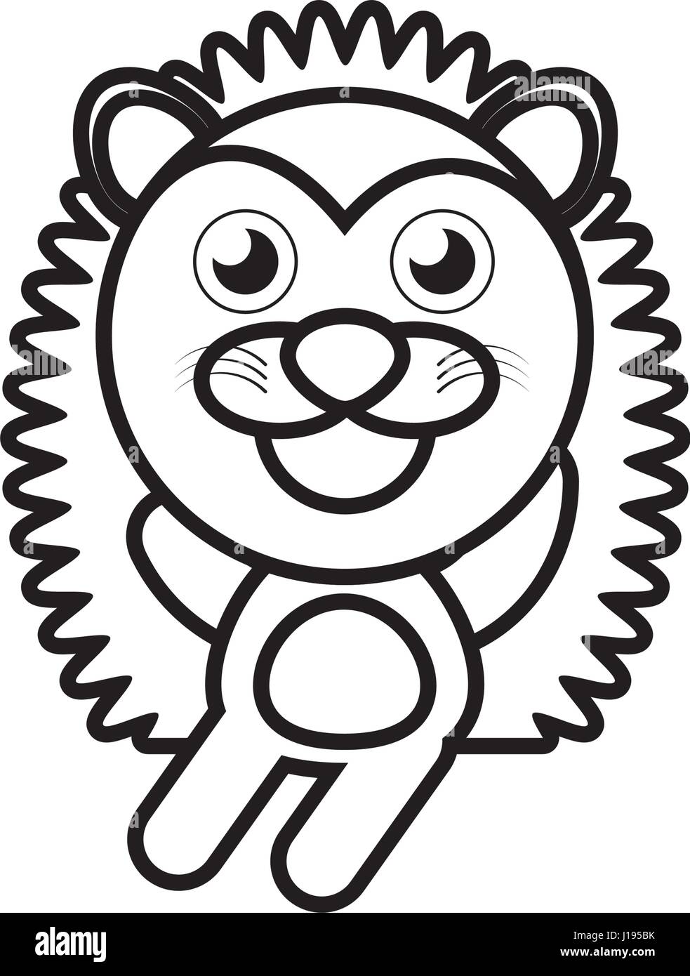 cartoon porcupine animal outline Stock Vector Image & Art - Alamy