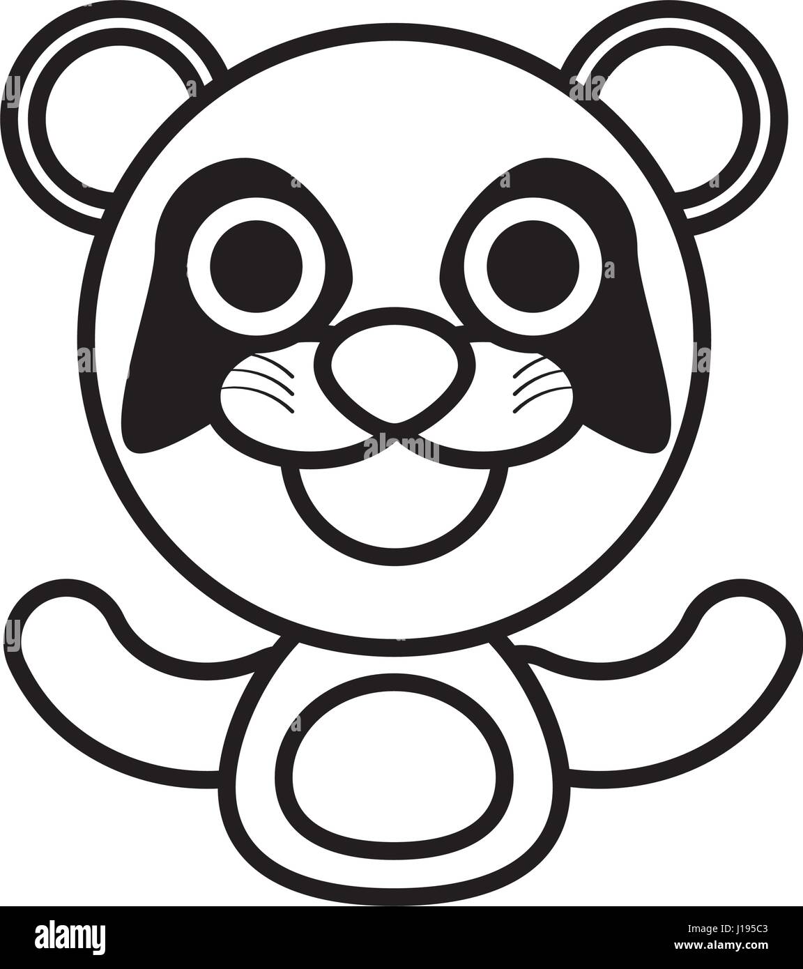 Panda Outline Stock Photos - Free & Royalty-Free Stock Photos from  Dreamstime