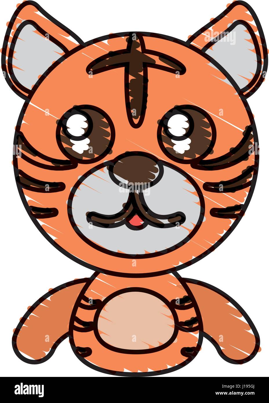 Vector Comic Tiger draw tiger animal comic Stock Vector Image & Art - Alamy
