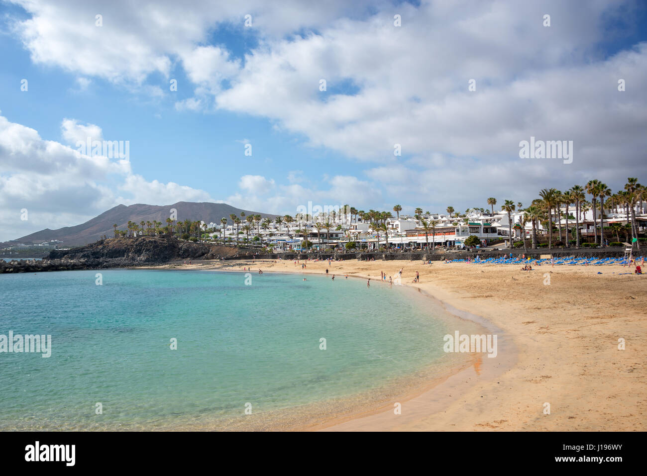 Flamingo beach in playa blanca hi-res stock photography and images - Alamy