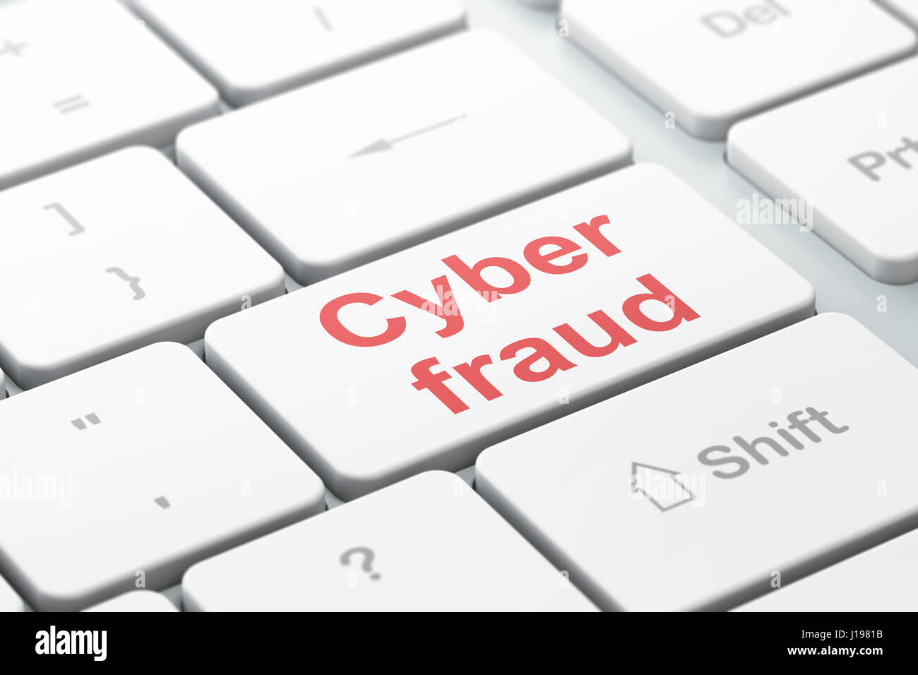Word Computer Fraud Security concept: Cyber Fraud on computer keyboard background Stock ...