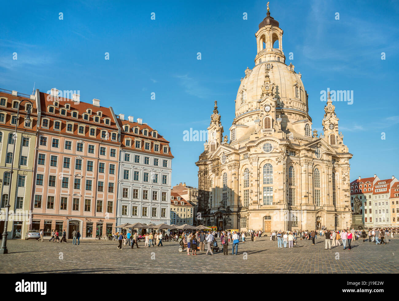 Dresden Frauenkirche Cathedral, Saxony, Germany Stock Photo