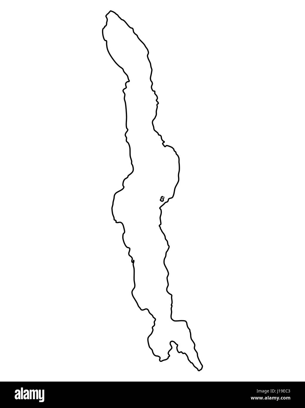 Map of Lake Malawi Stock Photo - Alamy