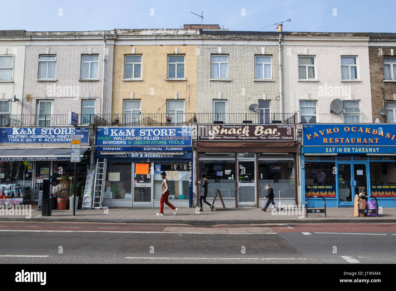 Shops On Tottenham High Street The North London Area Is Being Stock Photo Alamy