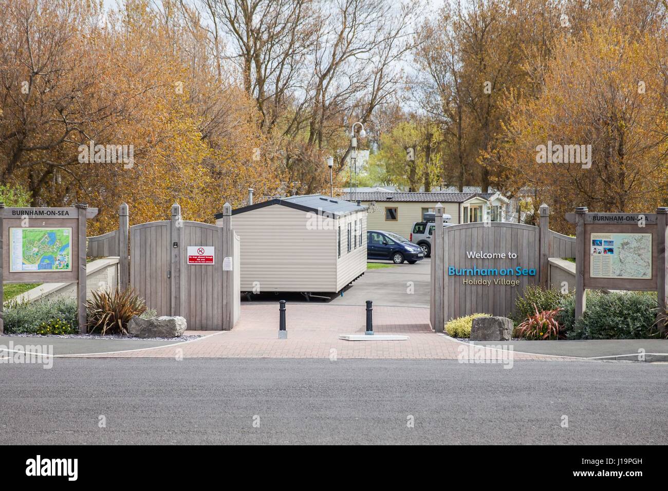 Burnham on Sea Holiday Village Stock Photo Alamy