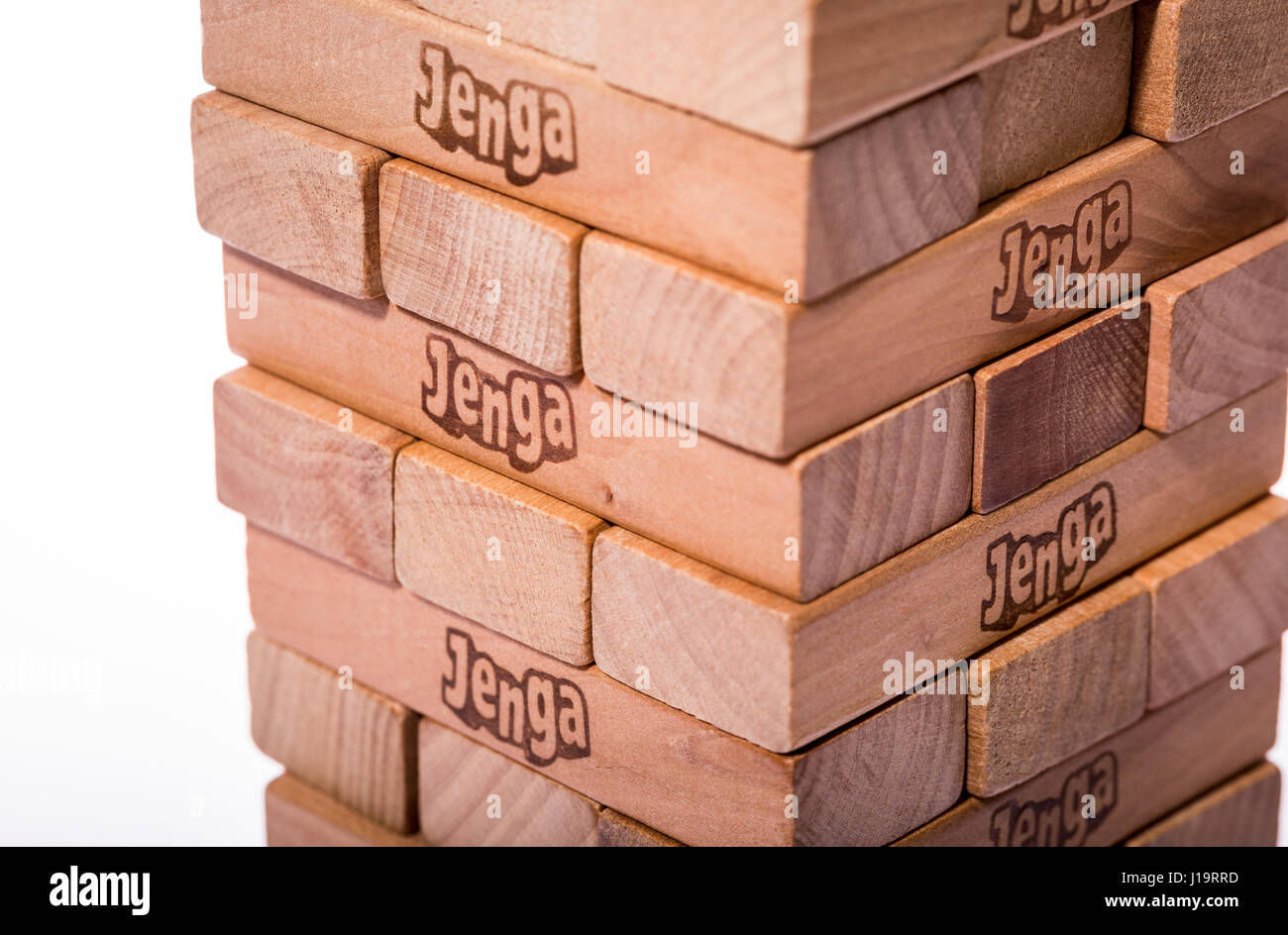 Jenga blocks game Stock Photo Alamy
