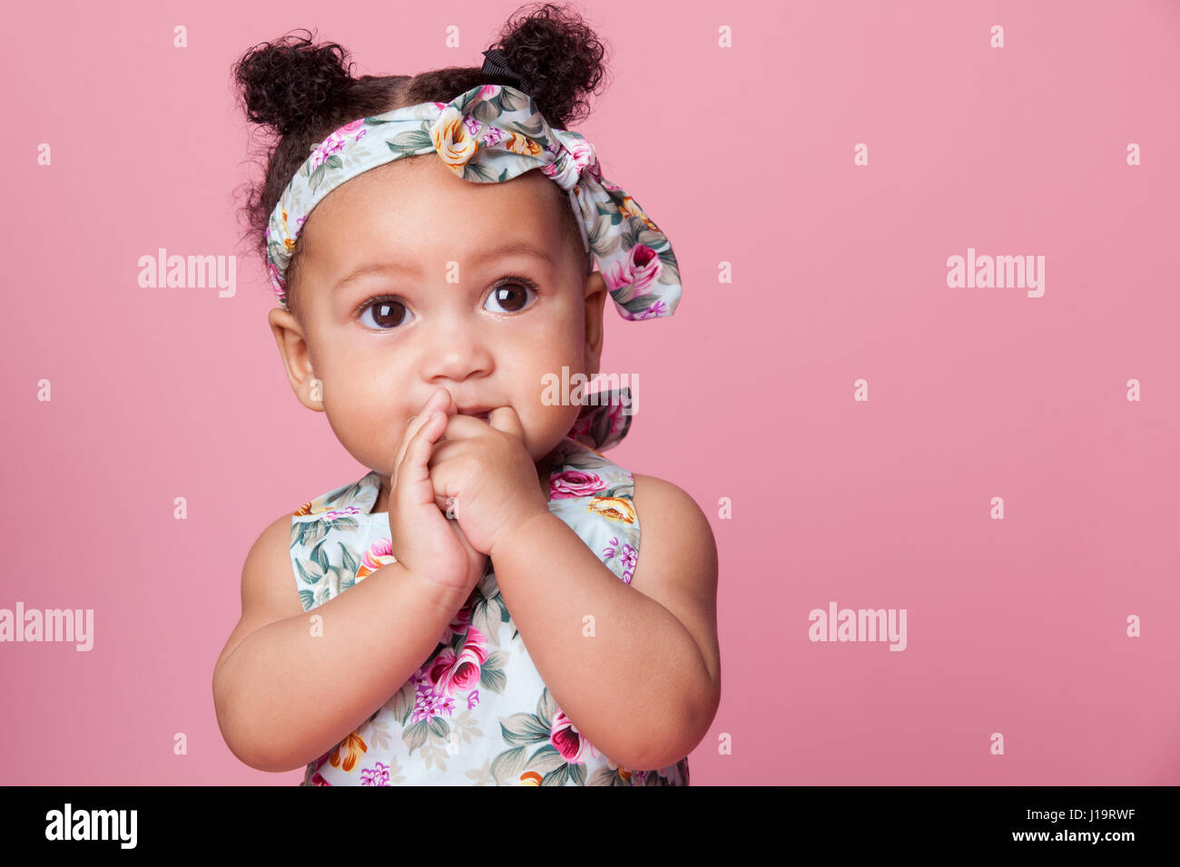 Mixed Race Baby Posing Stock Photo 138513915 Alamy