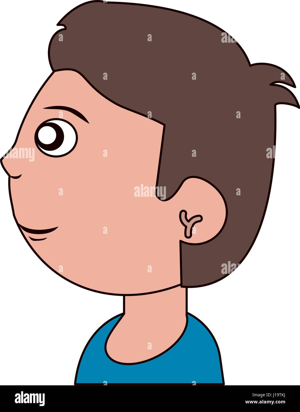 Boy Head Hair Clip Art High Resolution Stock Photography and Images - Alamy