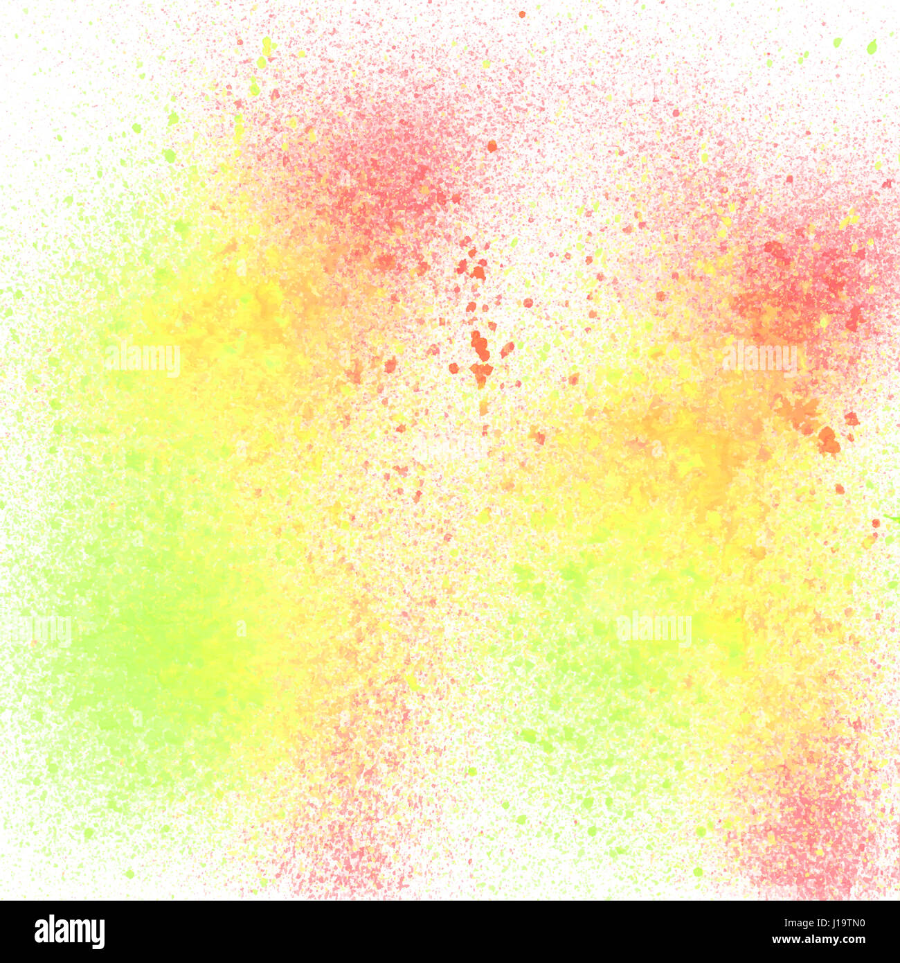 Green red and yellow spray paint on white background Stock Photo Alamy
