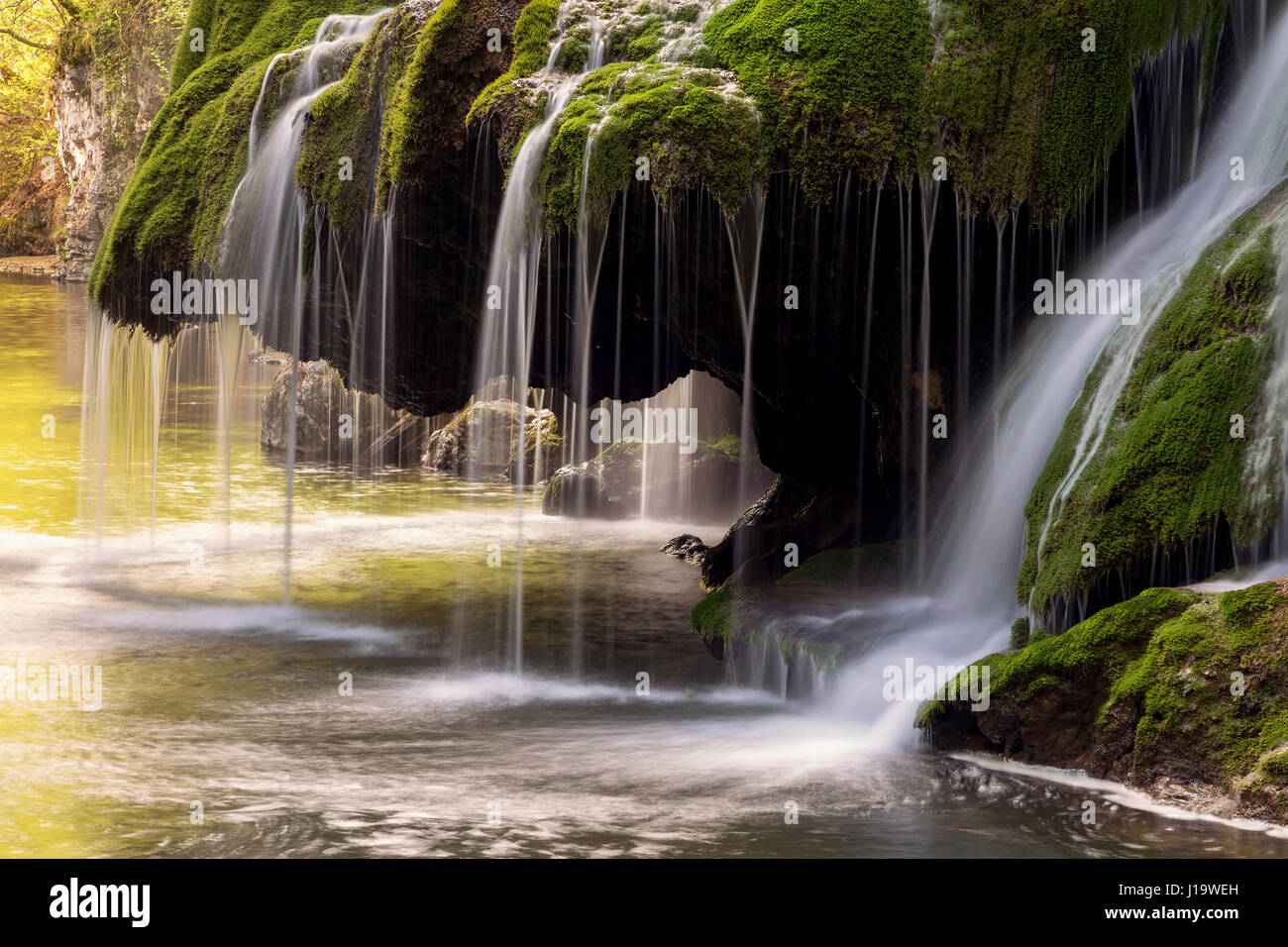 Beautiful mountain waterfall Stock Photo - Alamy