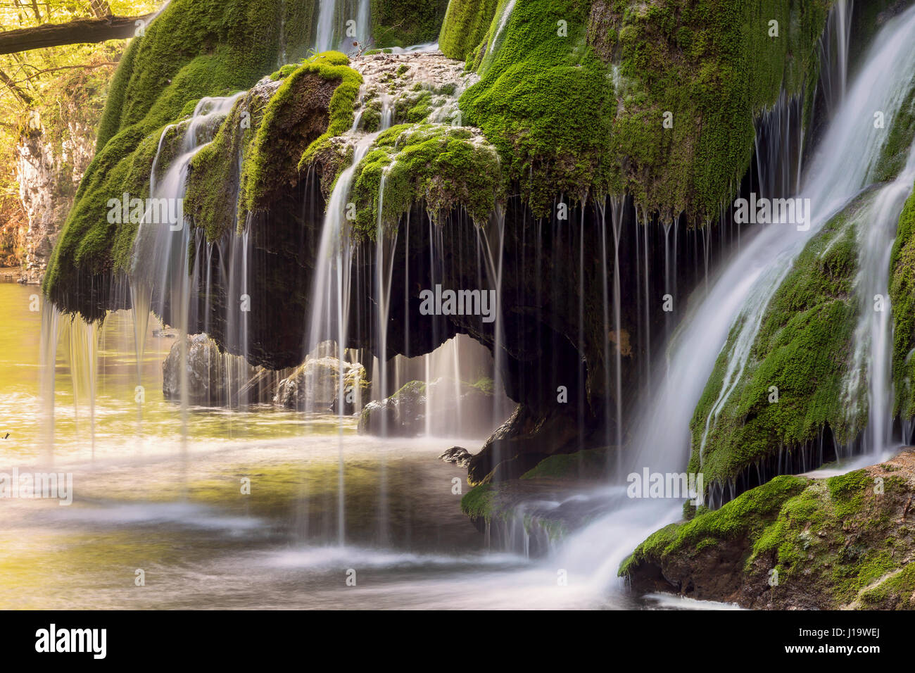 Beautiful mountain waterfall Stock Photo - Alamy