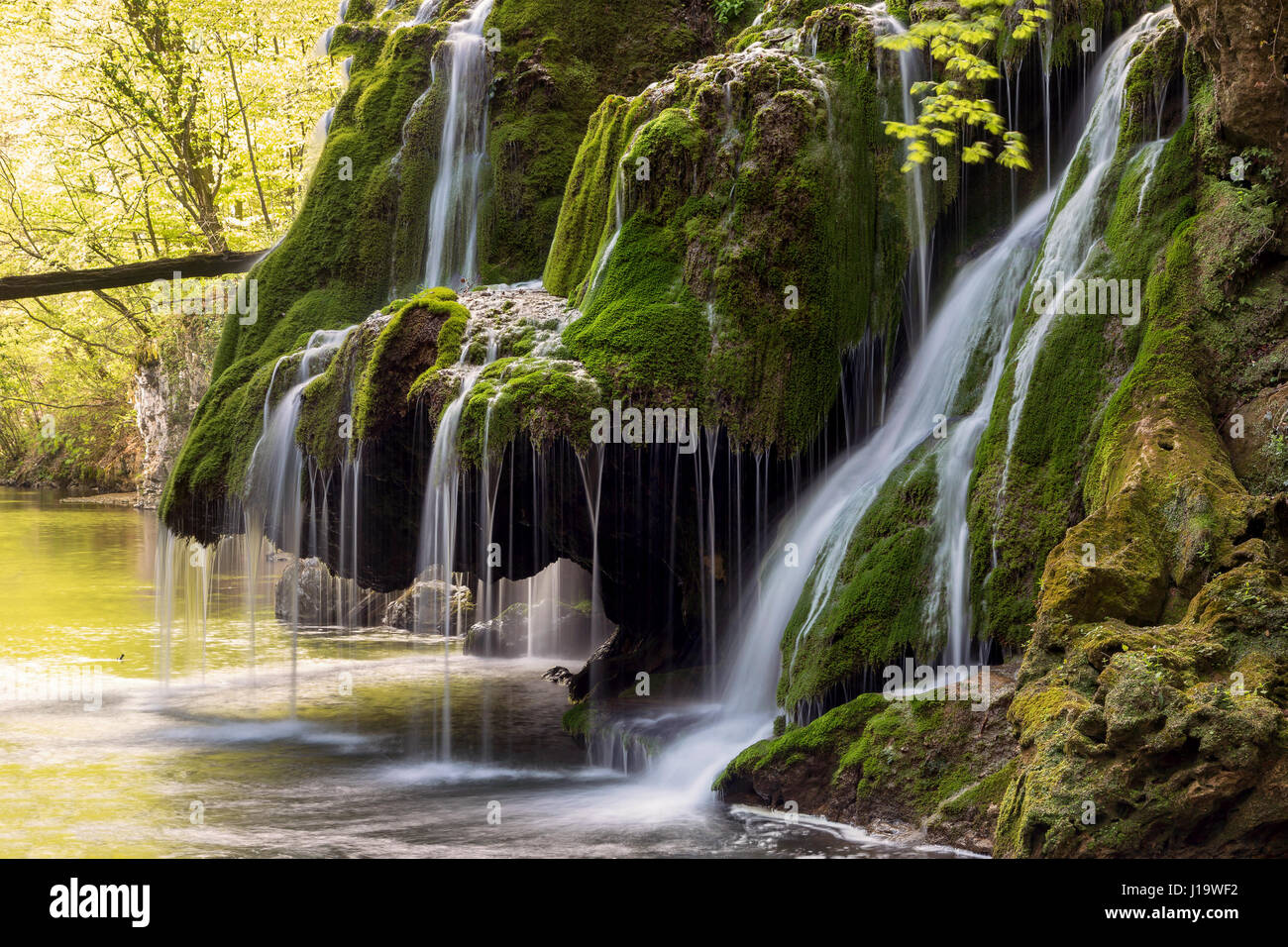 Beautiful mountain waterfall Stock Photo - Alamy