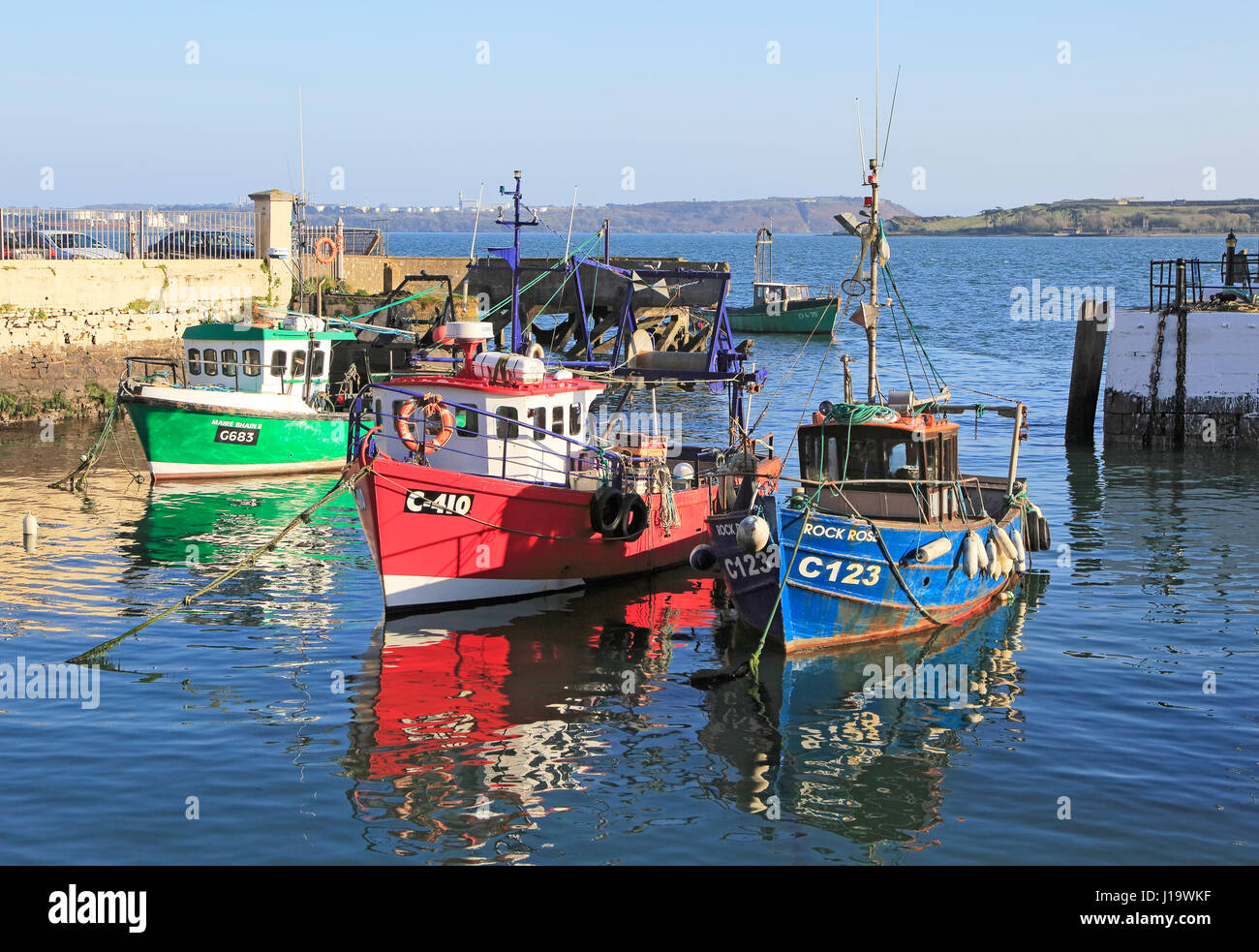 Fishing boats in the harbour at Cobh, County Cork, Ireland, Irish