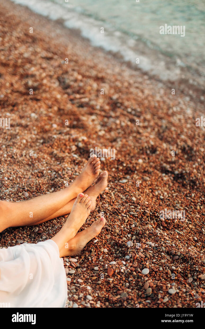 Barefoot walking womens feet hi-res stock photography and images - Alamy