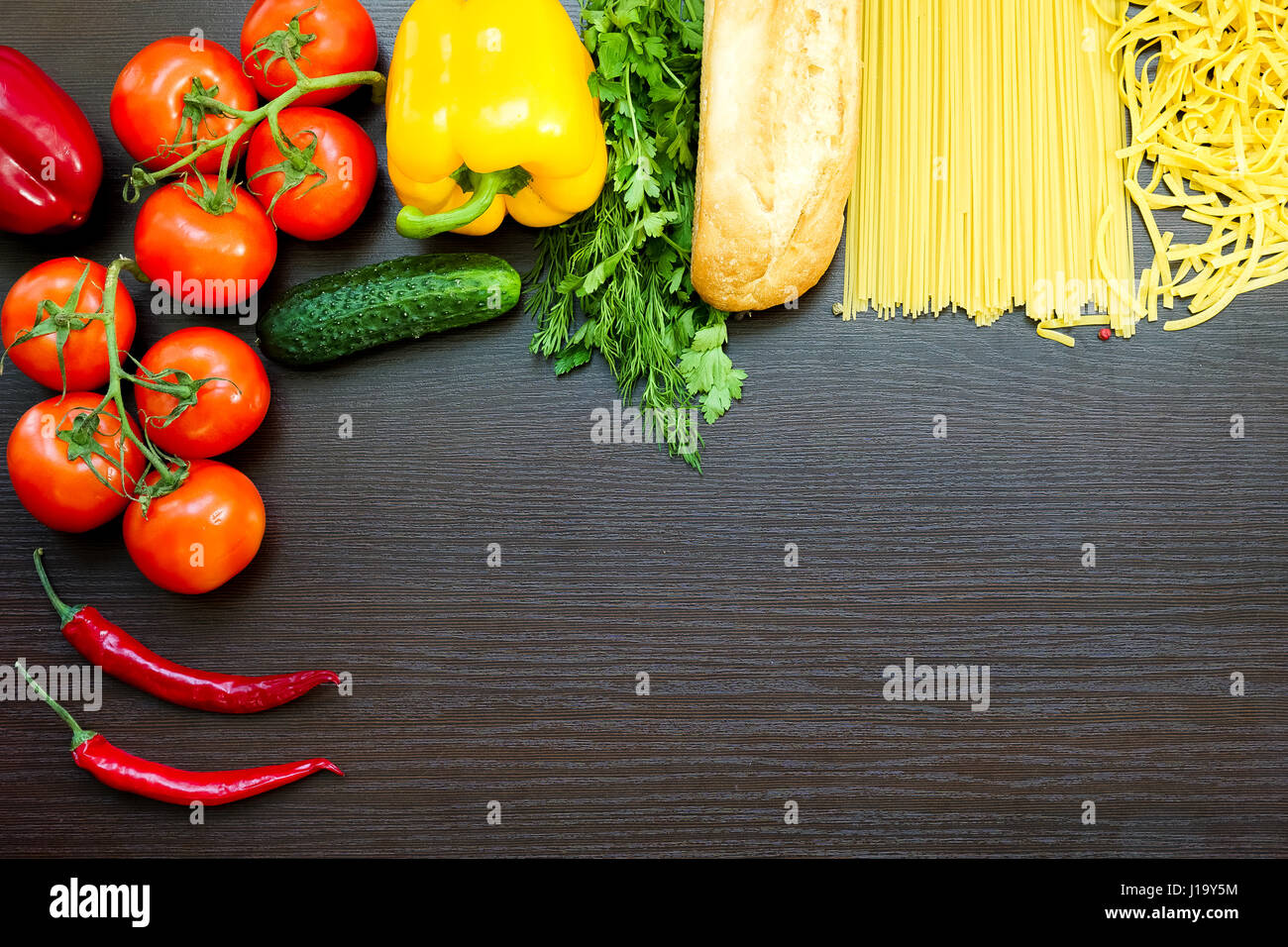 Vegetarian food, health or cooking concept. Stock Photo