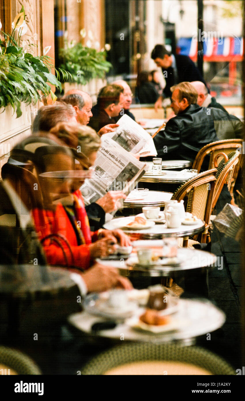 Cafe customers. Stock Photo