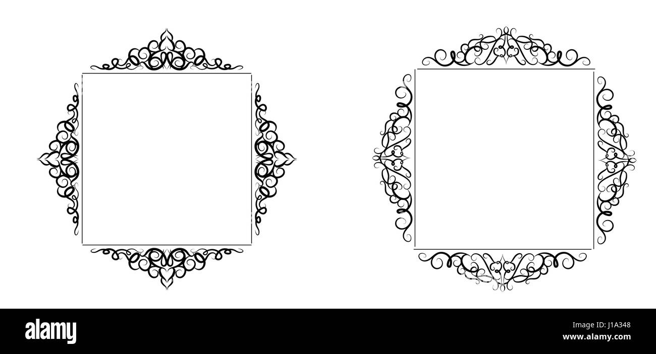 Vintage baroque frame Stock Vector Image & Art - Alamy