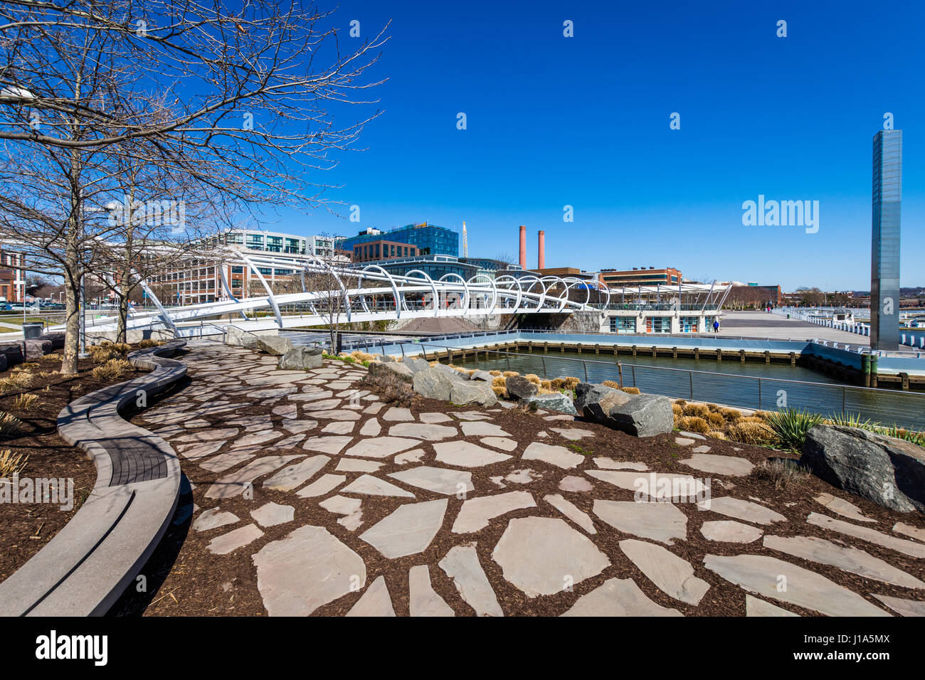 Anacostia Riverwalk trail in DC on a clear day Stock Photo Alamy