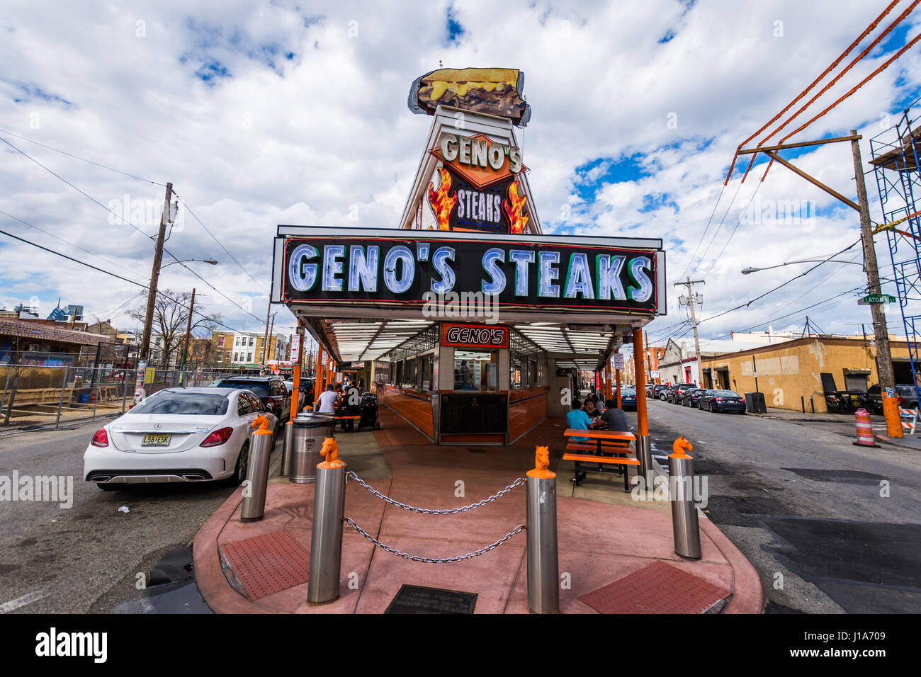 Genos Steaks In Philadelphia Pennsylvania Stock Photo Alamy