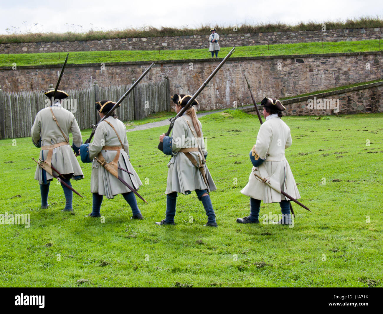 Fortress at Louisbourg Stock Photo Alamy