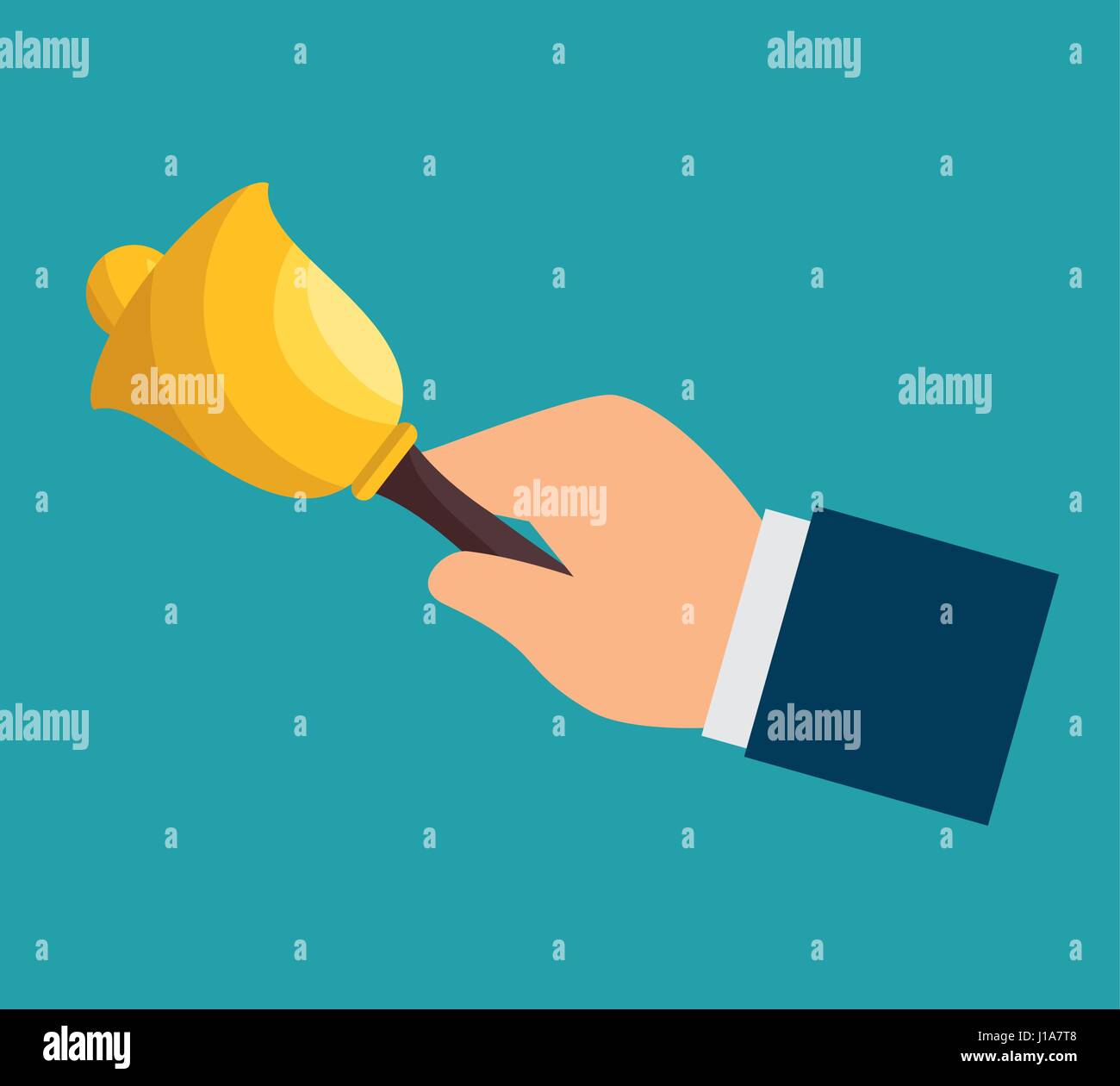 school bell isolated icon Stock Vector Image & Art - Alamy