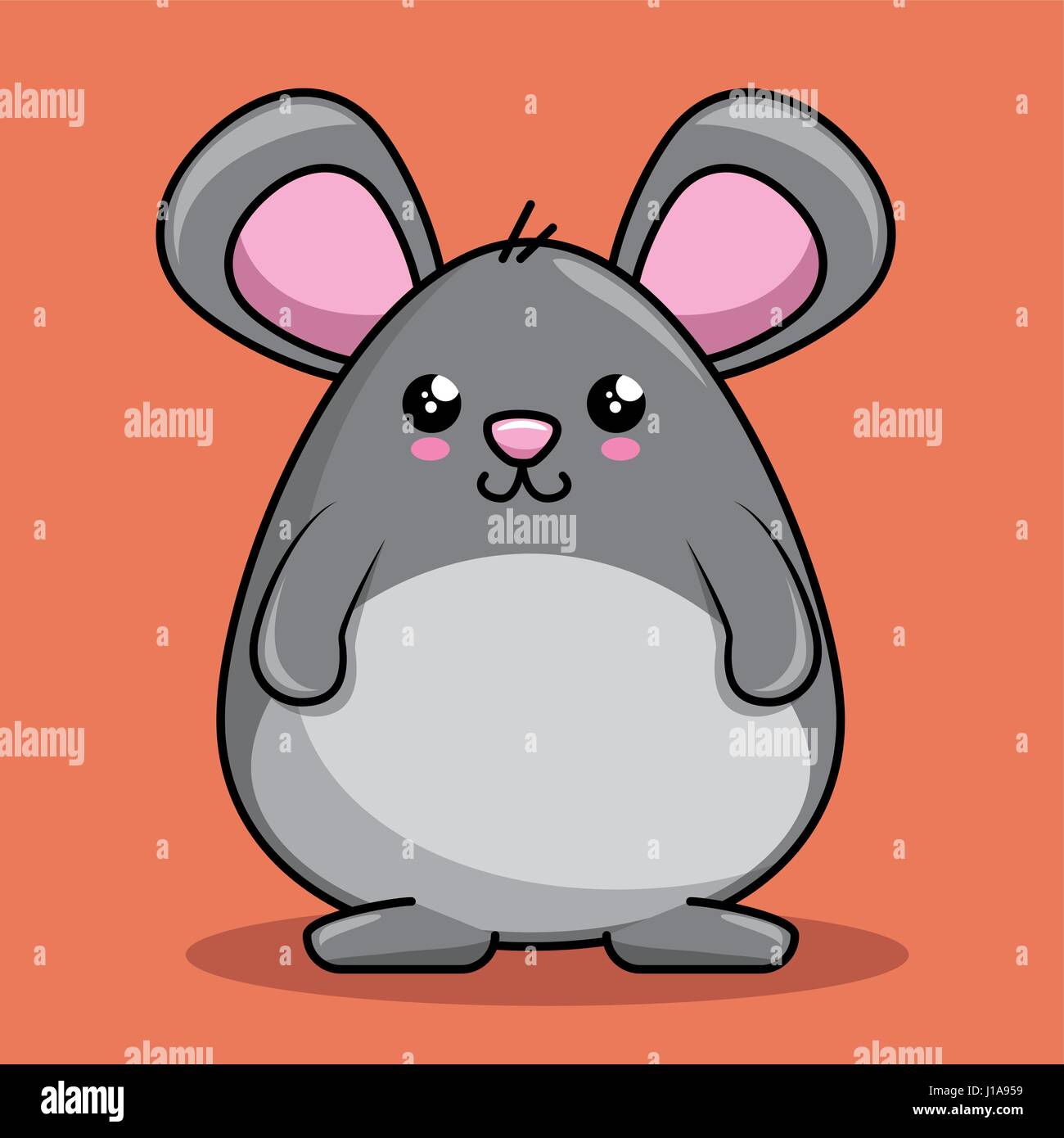 cute mouse character kawaii style Stock Vector Image & Art - Alamy