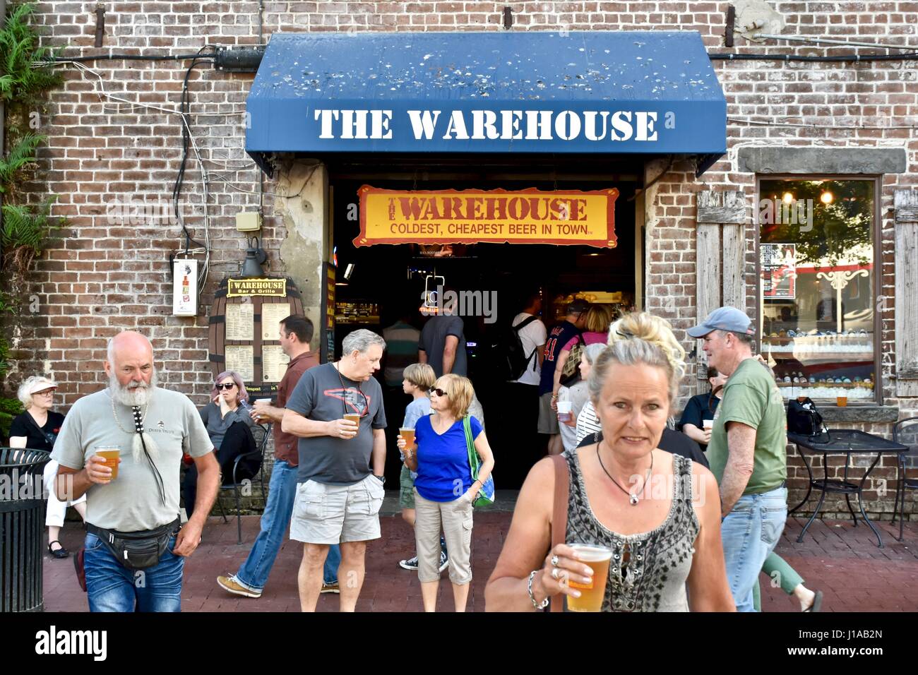 The Warehouse coldest cheapest beer in town Stock Photo