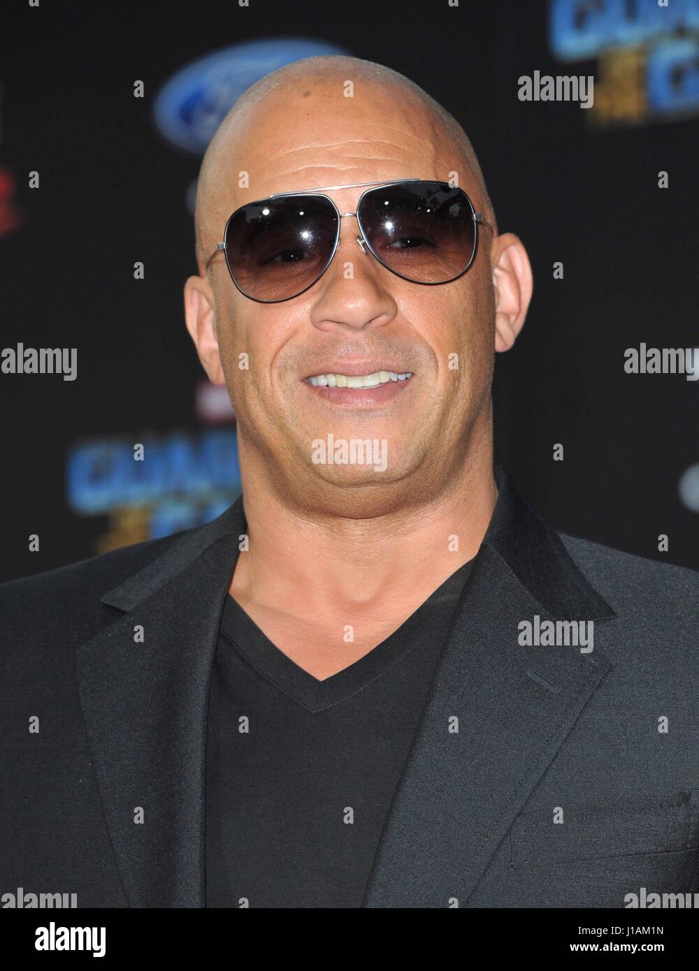 Los Angeles, CA, USA. 19th Apr, 2017. Vin Diesel at arrivals for GUARDIANS OF THE GALAXY VOL. 2 Premiere, The Dolby Theatre at Hollywood and Highland Center, Los Angeles, CA April 19, 2017. Credit: Elizabeth Goodenough/Everett Collection/Alamy Live News Stock Photo