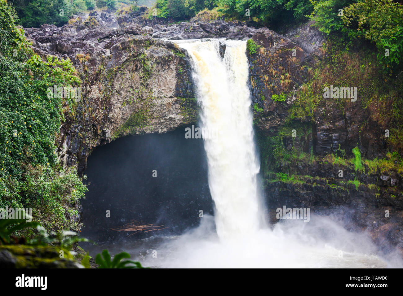 Rainbow Falls, Big Island, Hawaii Stock Photo Alamy