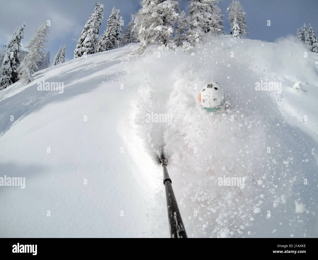 Gopro skiing Banque de photographies et d'images à haute résolution - Alamy