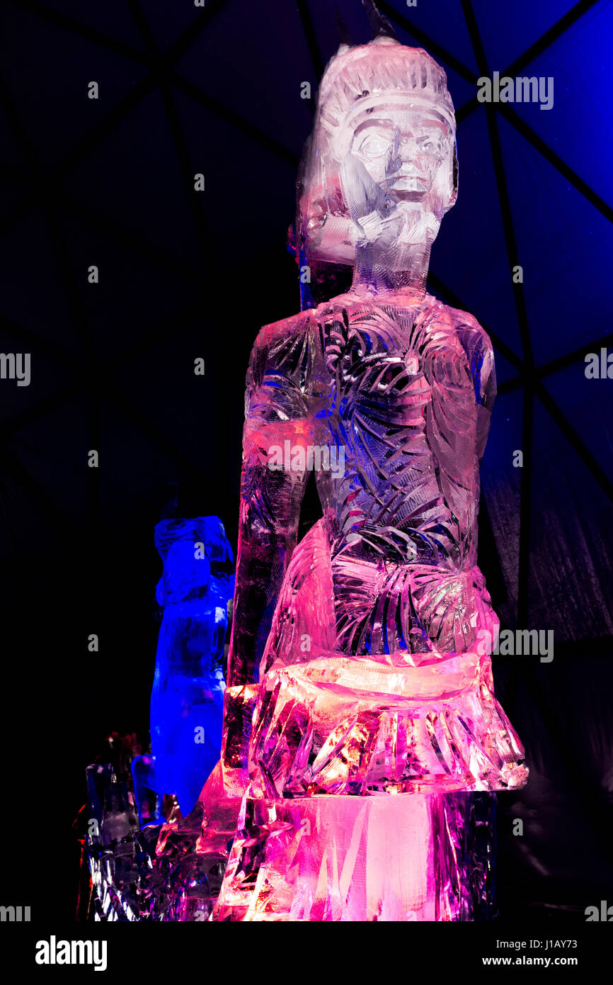 Viking ice sculpture Stock Photo Alamy