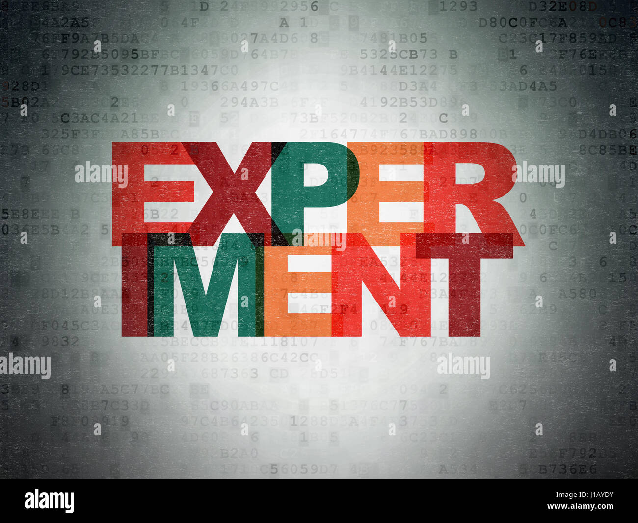 Science concept: Experiment on Digital Data Paper background Stock ...