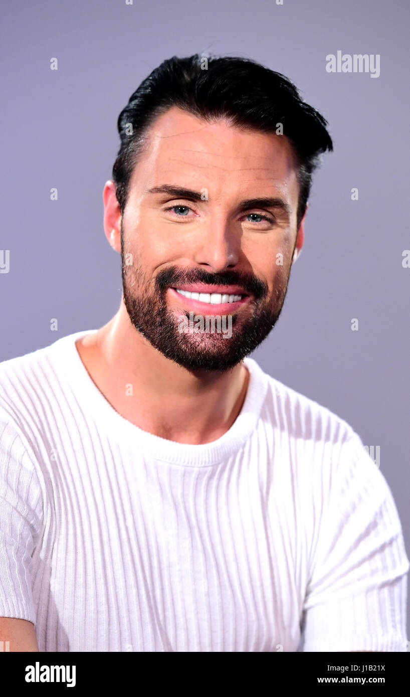 Rylan Clark-Neal joins BUILD for a live interview at AOL's Capper Street Studio in London. Stock Photo