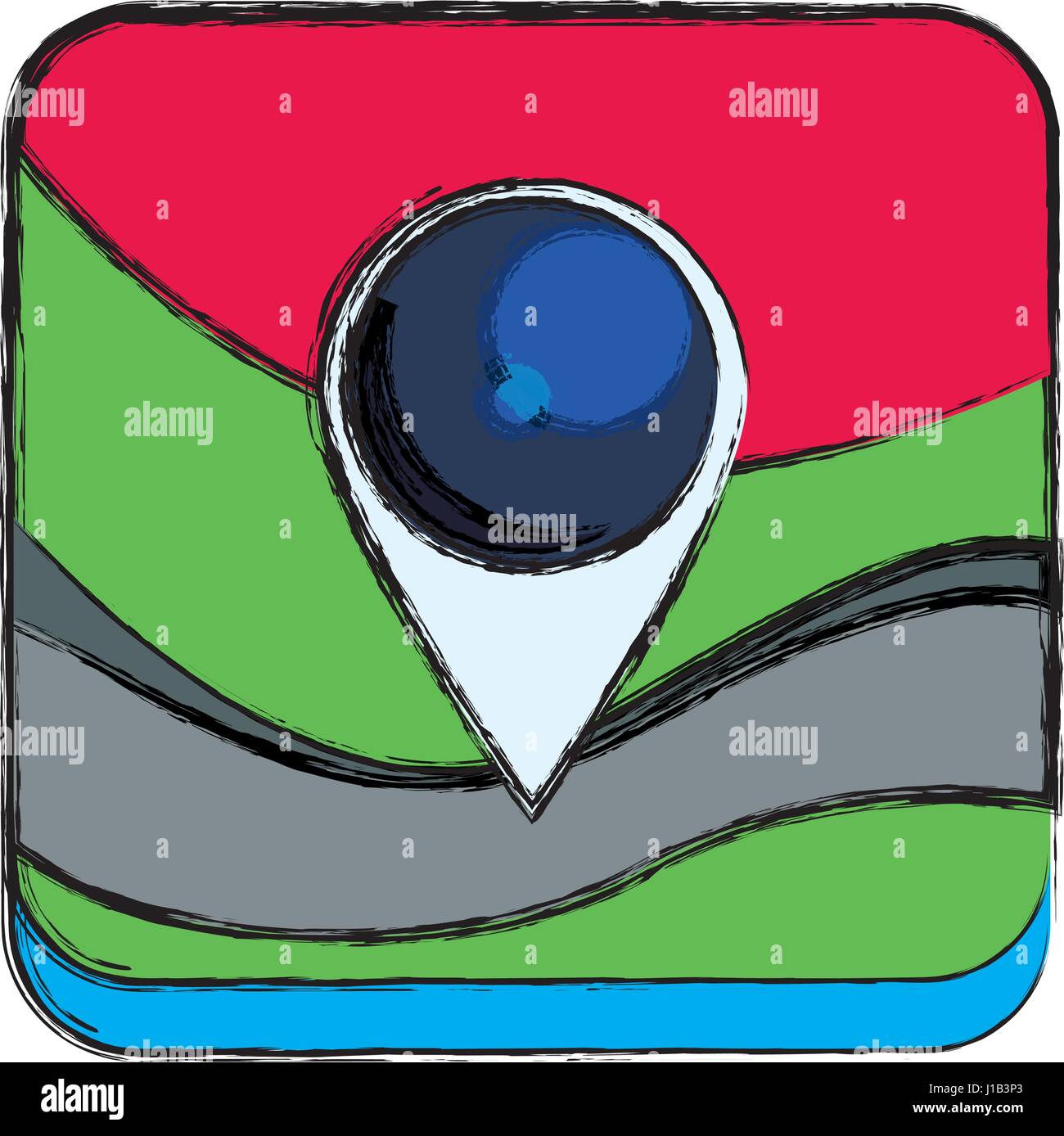 GPS map pointer Stock Vector Image & Art Alamy