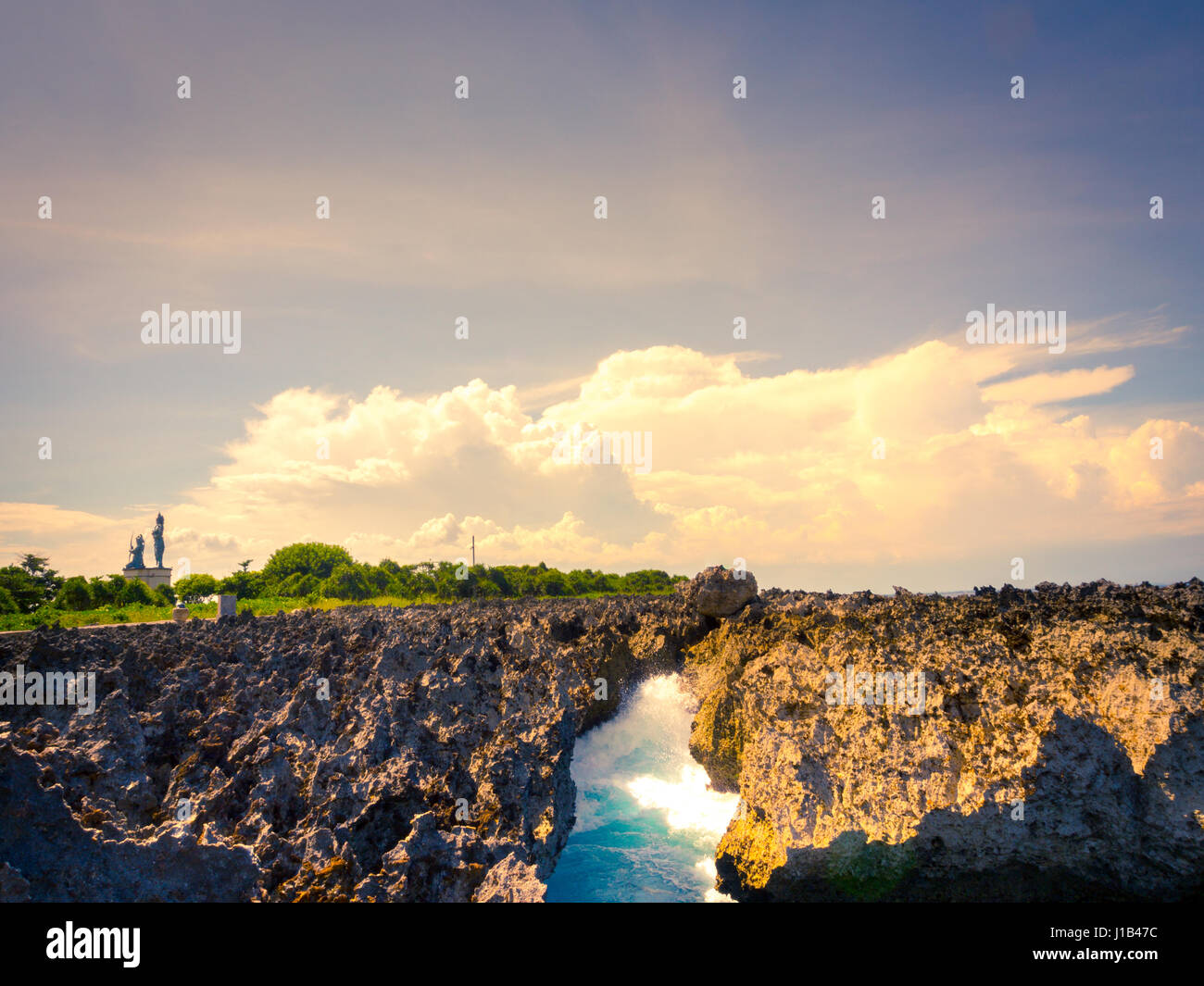Rock Overlay in Nusa Dua Beach, Bali Stock Photo - Alamy