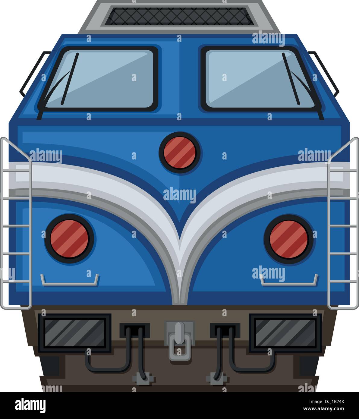 Blue train design on white background illustration Stock Vector Image ...