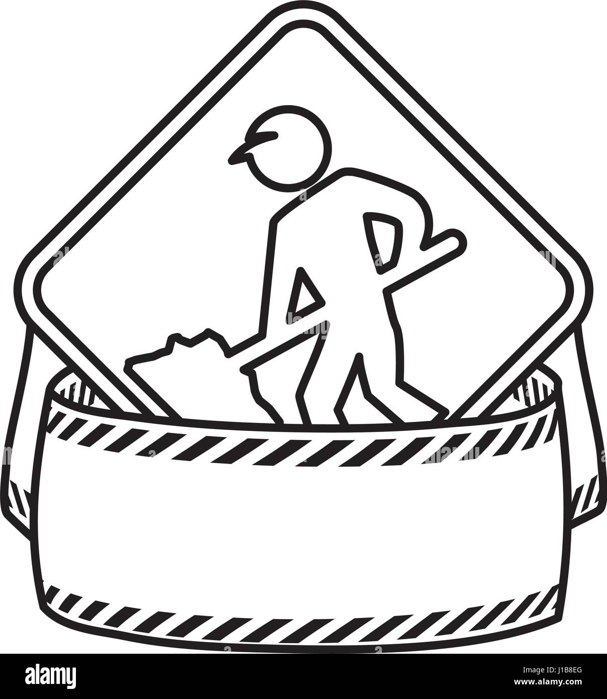 Worker tape under construction hi-res stock photography and images - Alamy