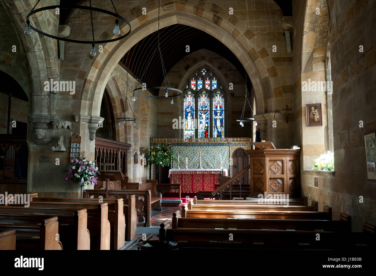 St. Mary Magdalene Church, Duns Tew, Oxfordshire, England, UK Stock Photo