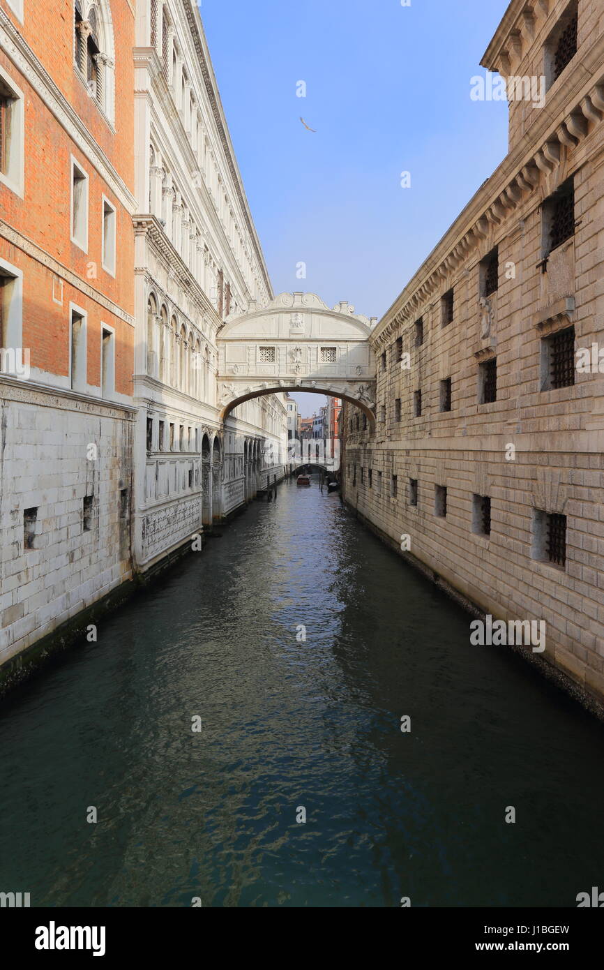 The Bridge of Sighs (Italian: Ponte dei Sospiri), Rio di Palazzo, Venice, Italy Stock Photo