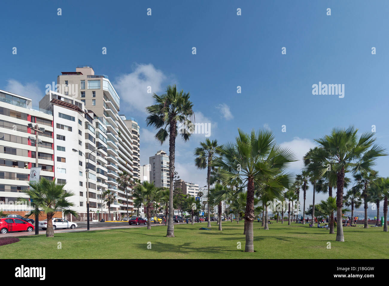 Park in Lima, district of Miraflores Stock Photo